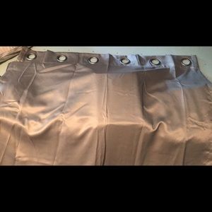 4-Panel Grey Grommet Blackout Curtains